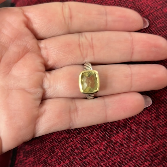 David Yurman Sterling 18k Citrine Noblesse Ring/ Silver Ring with Gold Accent 💍 - Picture 3 of 7